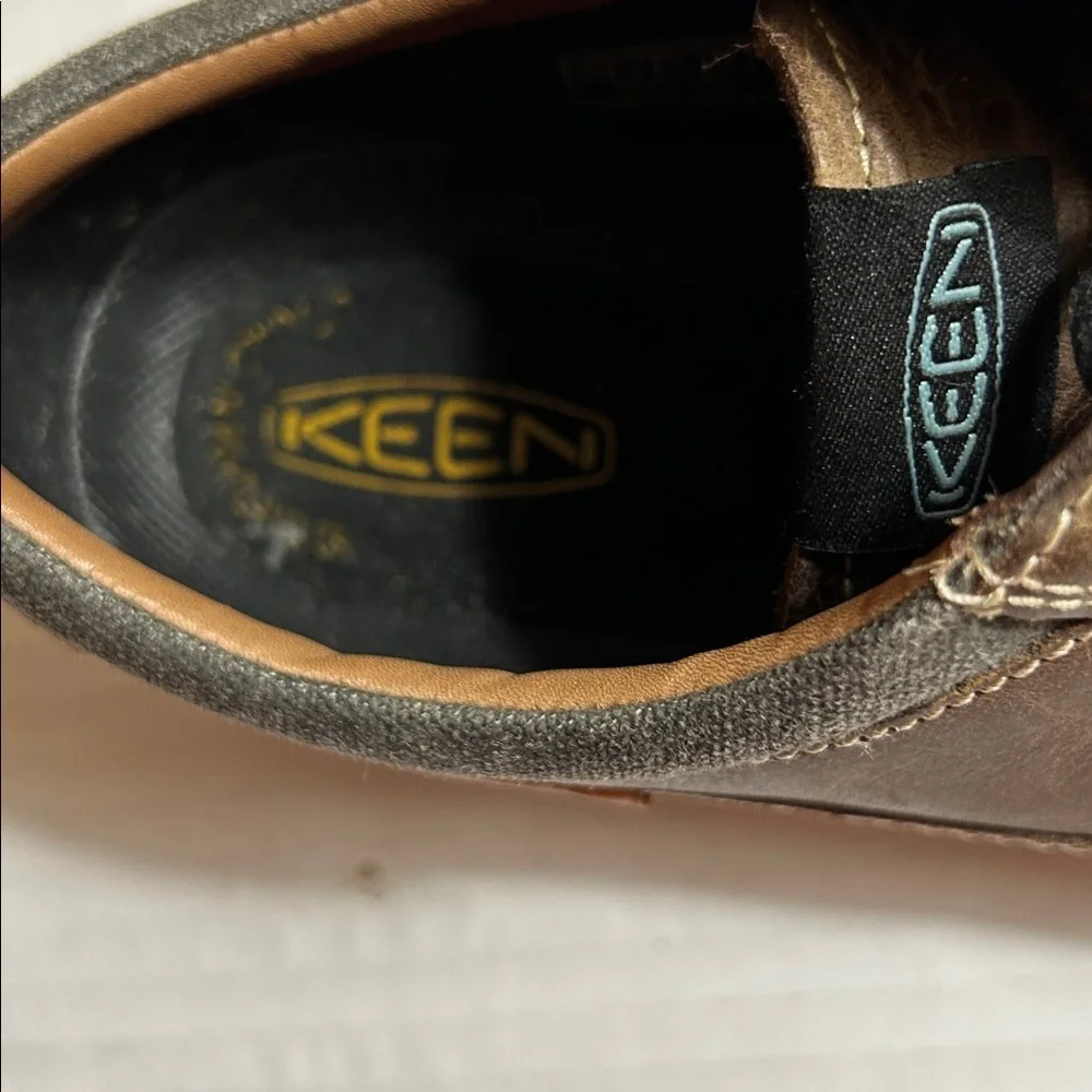 KEEN GLENHAVAN LEATHER OXFORD SHOES MENS BROWN SZ 8